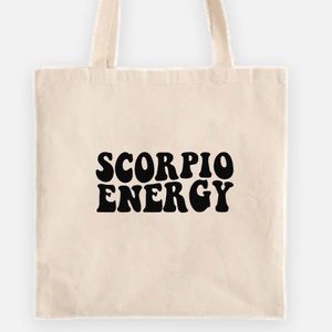 Scorpio energy tote bag